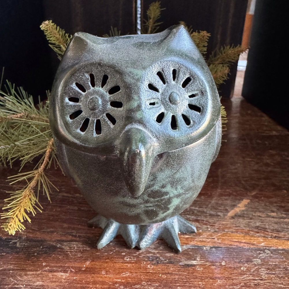 Antique Japanese Hook Nose Owl Censer Lantern - Picture 2 of 10